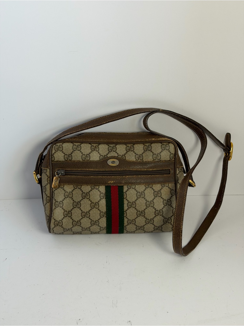 Vintage Gucci Ophidia Signature GG Supreme Canvas Shoulder Bag